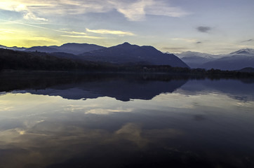 Lake and mountain