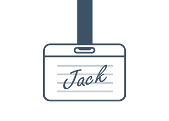 Hello My Name Is... Introduction cards, vintage labels and badges set