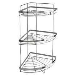 shelf stainless steel chrome-plated angular oval or rectangular table-mounted or angular...