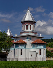 Fototapeta na wymiar Orthodox church in Blăjel, Romania