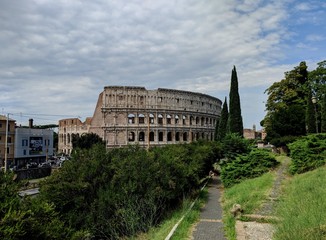 view of colleseum, italy