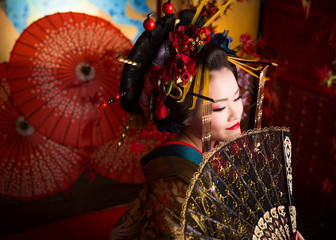Asian female in Kimono