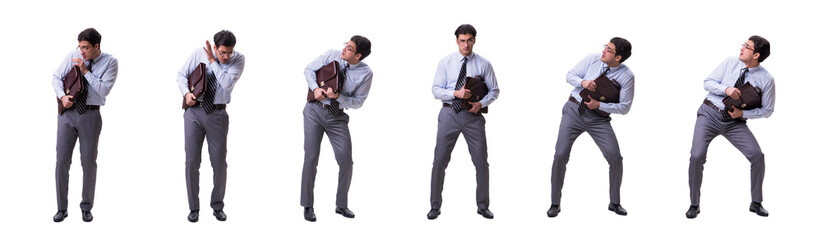 Businessman isolated on the white background