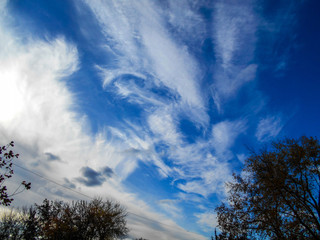 Beautiful sky. Beautiful clouds in the sky