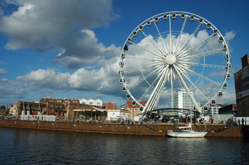 Ferris wheel at the riverside