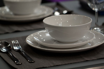 beautifully served table for a festive lunch or dinner