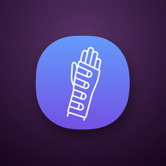 Wrist brace app icon