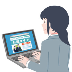 転職サイト　転職　web   パソコン