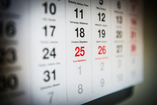 December 25 in the calendar