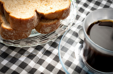 Coffee with bread