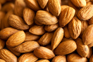 almonds close-up background