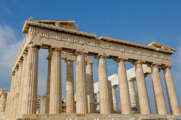 Ancient Columns at the Acropolis, Athens, Greece