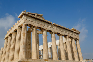 Ancient Columns at the Acropolis, Athens, Greece