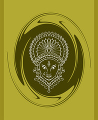Durga Goddess Of Power, Divine Mother Of The Universe Design