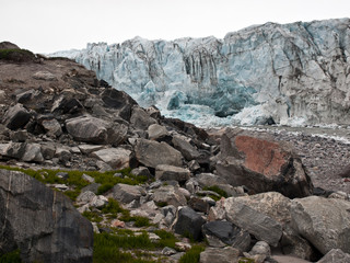 Ice meets rock - Russell Gletscher in Westgrönland, Küste, Westküste, Grönland