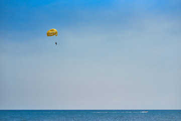 Parasailing in summer.