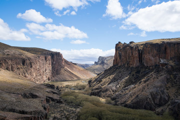 Canyon in Patagonia, close to the archeological site of Cueva De Las Manos