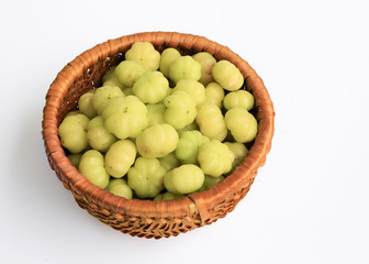 Malay gooseberry on white background