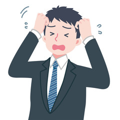 サラリーマン　スーツ　男性　失敗