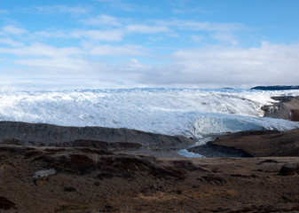 end of ice - am Russell Gletscher endet das grönländische Inlandeis