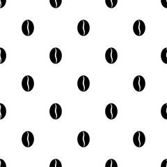 Coffee Bean Icon Seamless Pattern