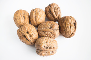 walnut isolated in white background