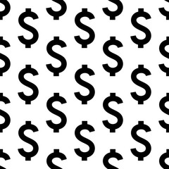 Dollar Sign Seamless Pattern