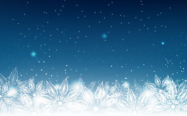 Fototapeta na wymiar Snowflakes, winter holiday, elegant, abstract background vector illustration