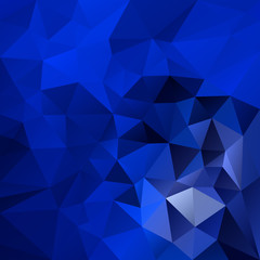 Obraz premium vector abstract irregular polygonal square background - triangle low poly pattern - vibrant neon royal blue color
