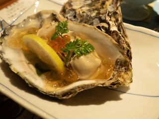 牡蠣　ジュレ　食事