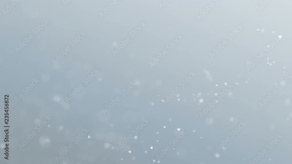 Poster abstract 3d rendering of flying particles with bokeh effect. modern cgi background animation. motion