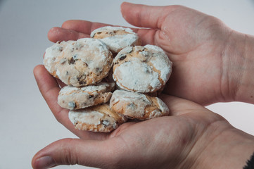 Tasty cookies for the New Year's table