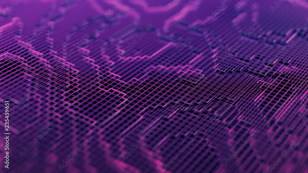 Poster abstract 3d rendering of seamless looped animation. modern background design, 4k video