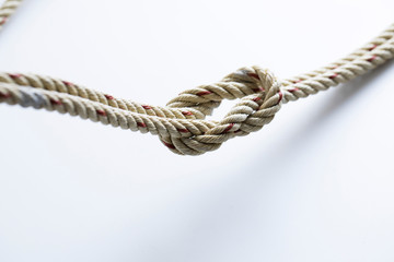 Reef Knot against white background