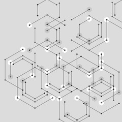 Abstract digital lines