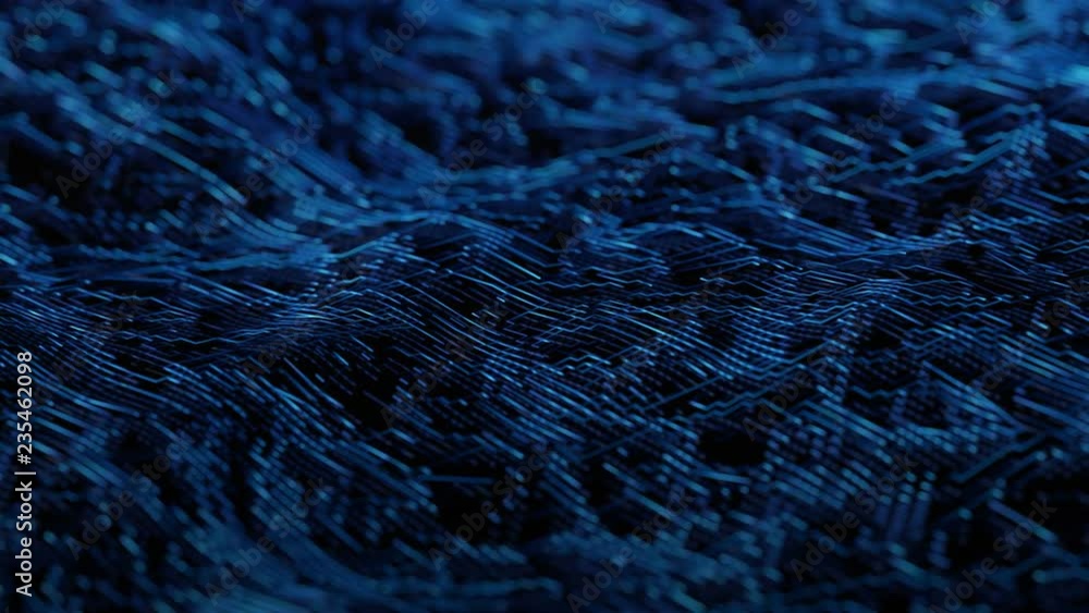 Poster abstract 3d rendering of seamless looped animation. modern background design, 4k video