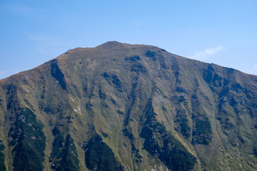 Distant mountain cores in slovakia Tatra mountain trails