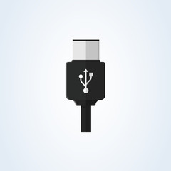 vector usb type-c and usb-c flat. universal cable adapter