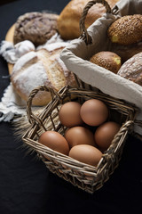 Assortment of baked bread