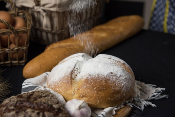 Assortment of baked bread