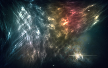 Sternennebel Weltallkomposition © Papafox