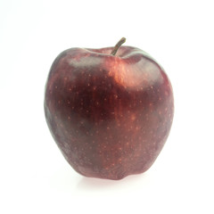 A red apple single on white background