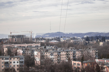 aerial view of the city