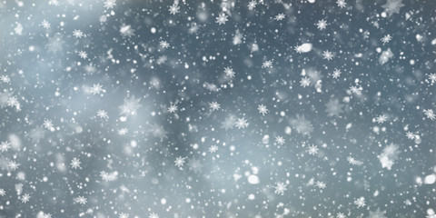 Christmas abstract background with snowflakes 