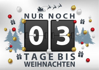 Noch x Tage bis Weihnachten