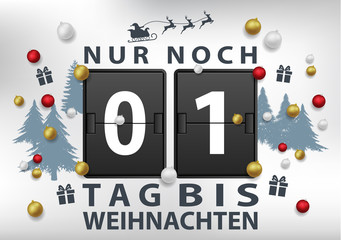 Noch x Tage bis Weihnachten