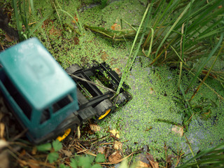 Abandoned toy truck