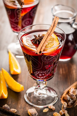 Mulled wine or hot punch for Xmas