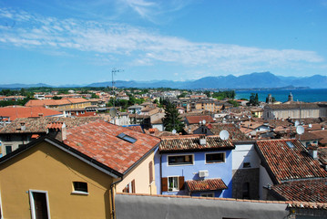 Fototapeta premium Lake Garda, rooftops