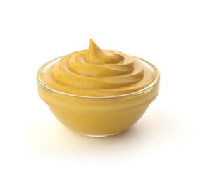 mustard sauce in the bowl